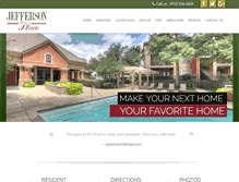 Tablet Screenshot of jefferson-place-apts.com